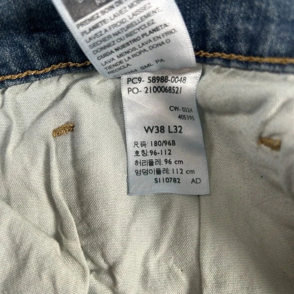 Levi's Signature‎ Jeans Mens 38x32 Blue Staright Fit  Stretch Denim